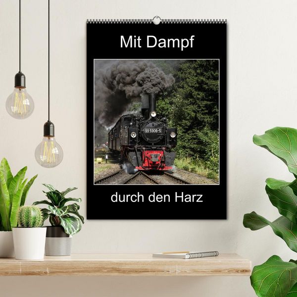 Produktbild: Mit Dampf durch den Harz (Wandkalender 2026 DIN A2 hoch), CALVENDO Monatskalender