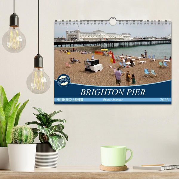 Produktbild: Brighton Pier Bunter Sommer (Wandkalender 2026 DIN A4 quer), CALVENDO Monatskalender