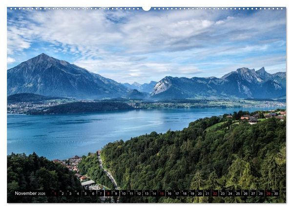 Produktbild: Bellevue Schweiz (hochwertiger Premium Wandkalender 2026 DIN A2 quer), Kunstdruck in Hochglanz