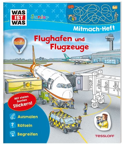 Produktbild: WAS IST WAS Junior Mitmach-Heft Flughafen und Flugzeuge