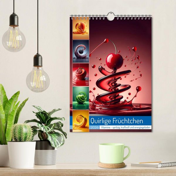 Produktbild: Quirlige Fr&uuml;chtchen (Wandkalender 2026 DIN A4 hoch), CALVENDO Monatskalender