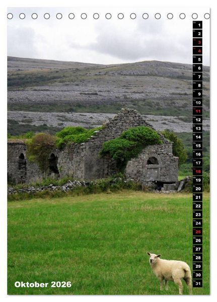 Produktbild: Traumhaftes Irland (Tischkalender 2026 DIN A5 hoch), CALVENDO Monatskalender