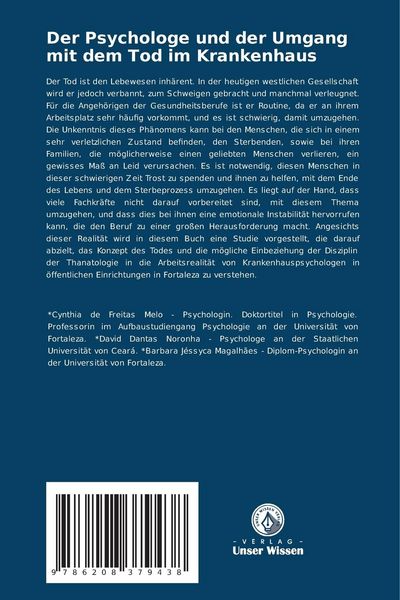 Produktbild: Der Psychologe und der Umgang mit dem Tod im Krankenhaus