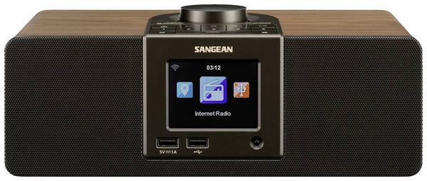 Produktbild: Sangean WFR-32 Internet Tischradio Internet Bluetooth&reg;, AUX, USB, Internetradio Inkl. Fernbedienung Schwarz, Holz