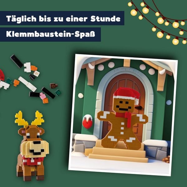 Produktbild: TOPP Bricks Adventskalender &ndash; 24 weihnachtliche Sets aus Mini-Klemmbausteinen