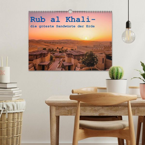 Produktbild: Rub al Khali - die gr&ouml;sste Sandw&uuml;ste der Erde (Wandkalender 2026 DIN A3 quer), CALVENDO Monatskalender