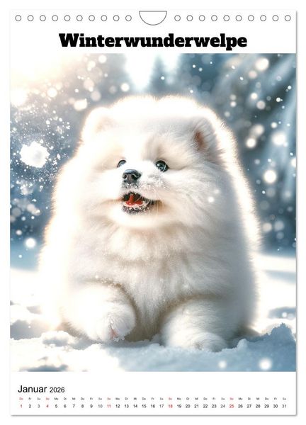 Produktbild: Hundewelpen zum Verlieben (Wandkalender 2026 DIN A4 hoch), CALVENDO Monatskalender