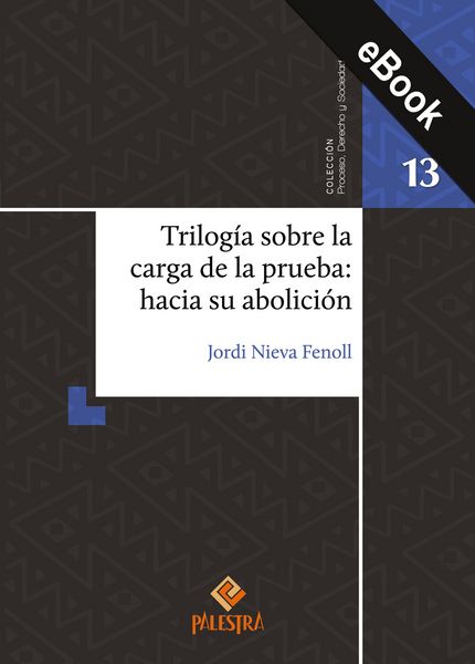 Produktbild: Trilog&iacute;a sobre la carga de la prueba: hacia su abolici&oacute;n