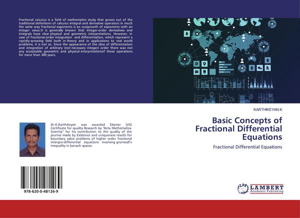 Produktbild: Basic Concepts of Fractional Differential Equations