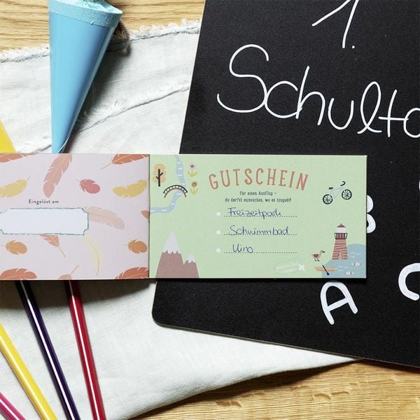 Produktbild: Schulkind! 12 Gutscheine zur Einschulung
