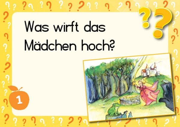 Produktbild: Lesen &uuml;ben mit Bilderr&auml;tseln zum Froschk&ouml;nig. 34 Bildkarten zur Lesef&ouml;rderung