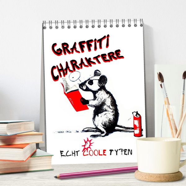 Produktbild: Graffiti Charaktere (Tischkalender 2026 DIN A5 hoch), CALVENDO Monatskalender