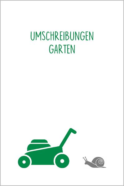 Produktbild: Umschreibungen Garten