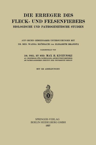Produktbild: Die Erreger des Fleck- und Felsenfiebers
