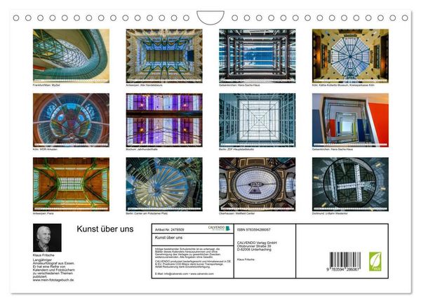 Produktbild: Kunst &uuml;ber uns (Wandkalender 2027 DIN A4 quer), CALVENDO Monatskalender