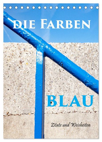 Produktbild: Die Farben blau (Tischkalender 2026 DIN A5 hoch), CALVENDO Monatskalender
