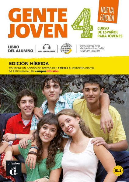 Produktbild: Gente joven Nueva edicion 4 Ed. hibrida Libro del alumno + audio. B1