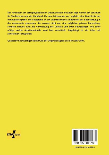 Produktbild: Die Photographie der Gestirne