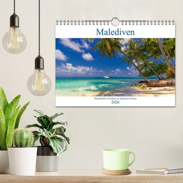 Produktbild: Malediven - Traumhaftes Paradies im Indischen Ozean (Wandkalender 2026 DIN A4 quer), CALVENDO Monatskalender