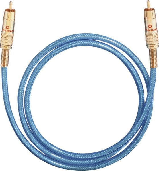 Produktbild: Cinch-Digital Digital-Audio Anschlusskabel [1x Cinch-Stecker - 1x Cinch-Stecker] 1.50 m Blau Oehlbach NF 113 DI