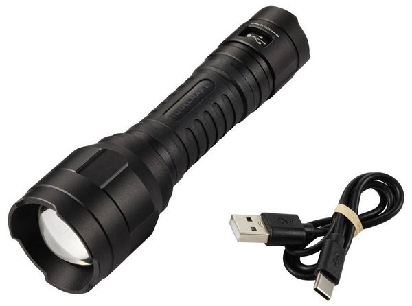 Produktbild: TOOLCRAFT TO-10153320 Taschenlampe Einstellbare Punktgr&ouml;&szlig;e, verstellbar, mit USB-Schnittstelle Li-Ionen Akkus 1100 lm 30 h 228 g