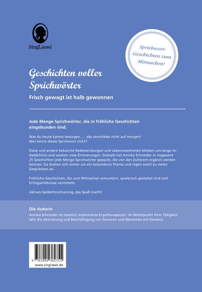Produktbild: Geschichten voller Sprichw&ouml;rter