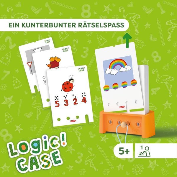 Produktbild: HABA 2013042001 - Logic! CASE SOLO-Challenge 5+, 77x R&auml;tselspa&szlig;, Denkspiel, Starter Set