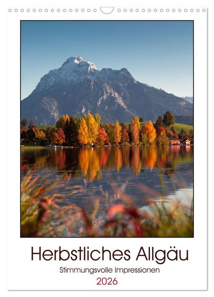 Produktbild: Herbstliches Allg&auml;u (Wandkalender 2026 DIN A3 hoch), CALVENDO Monatskalender