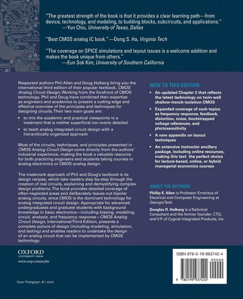 Produktbild: CMOS Analog Circuit Design