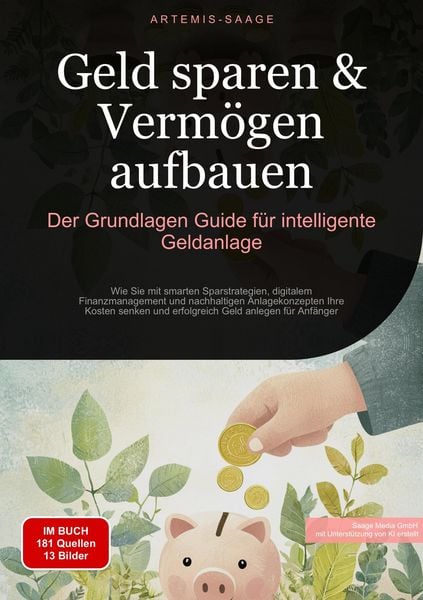 Produktbild: Geld sparen & Verm&ouml;gen aufbauen: Der Grundlagen-Guide f&uuml;r intelligente Geldanlage
