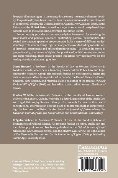 Produktbild: Proportionality and the Rule of Law
