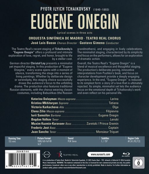 Produktbild: Tchaikovsky - Eugen Onegin