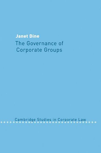 Produktbild: The Governance of Corporate Groups