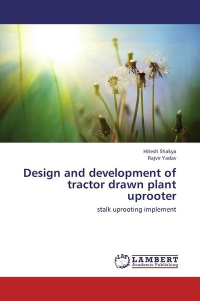 Produktbild: Design and development of tractor drawn plant uprooter