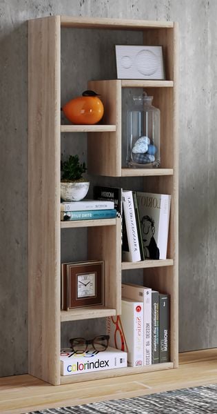 Produktbild: Holz Stand Regal Raumteiler B&uuml;cher Standregal Vilo