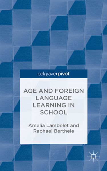 Produktbild: Age and Foreign Language Learning in School