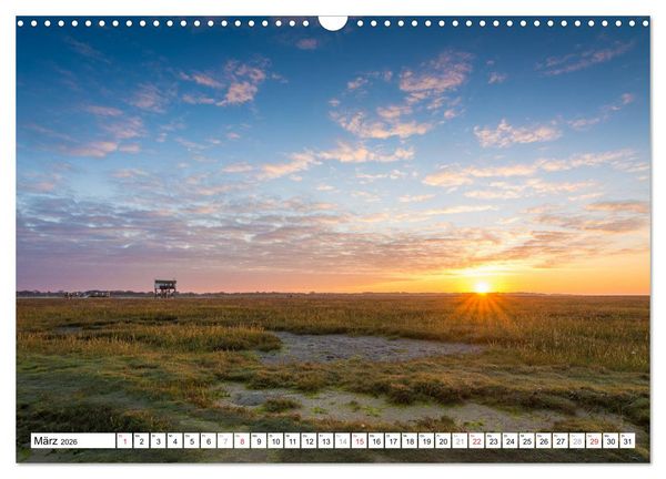 Produktbild: Eiderstedt - Willkommen am Watt (Wandkalender 2026 DIN A3 quer), CALVENDO Monatskalender