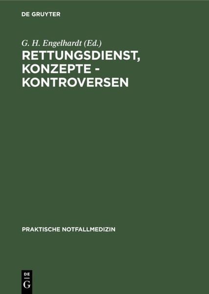 Produktbild: Rettungsdienst, Konzepte - Kontroversen