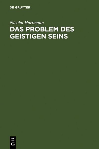 Produktbild: Das Problem des geistigen Seins