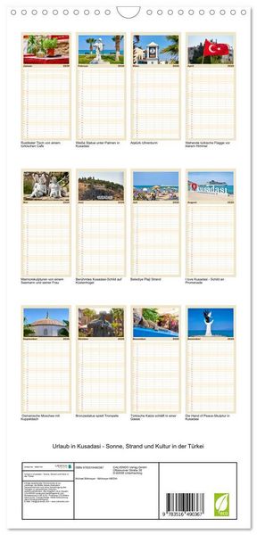 Produktbild: Familienplaner 2026 - Urlaub in Kusadasi - Sonne, Strand und Kultur in der T&uuml;rkei mit 5 Spalten (Wandkalender, 21 x 45 cm) CALVENDO