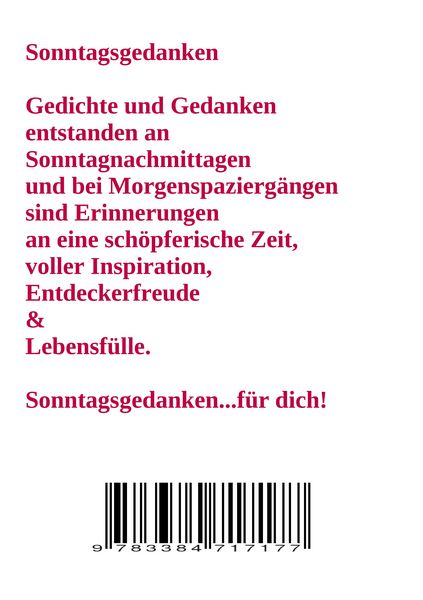 Produktbild: Sonntagsgedanken