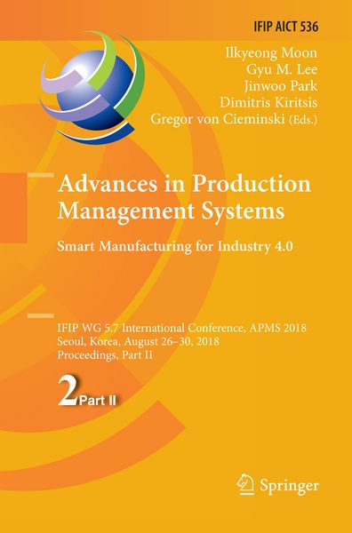 Produktbild: Advances in Production Management Systems. Smart Manufacturing for Industry 4.0