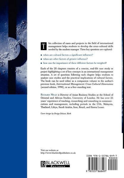 Produktbild: Cases and Projects in International Management