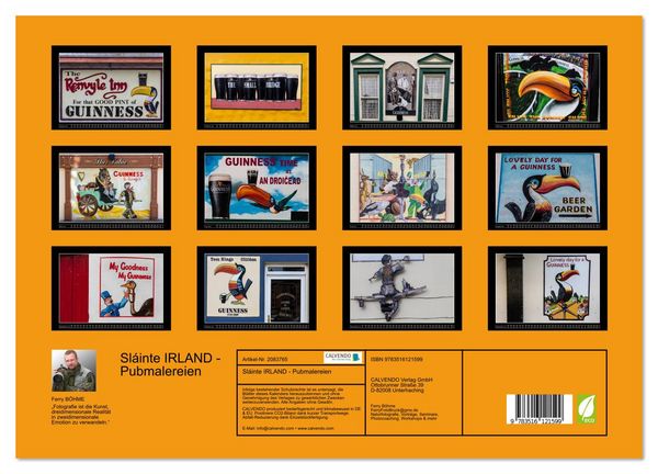 Produktbild: Sl&aacute;inte IRLAND - Pubmalereien (Wandkalender 2026 DIN A3 quer), CALVENDO Monatskalender