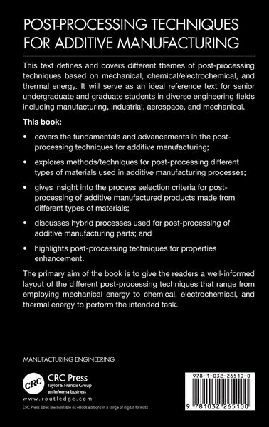 Produktbild: Post-processing Techniques for Additive Manufacturing