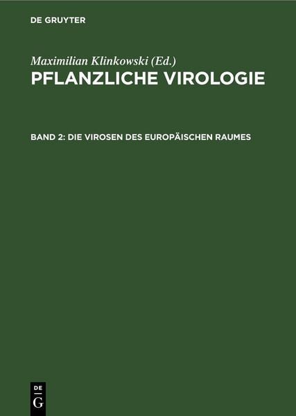 Produktbild: Die Virosen des europ&auml;ischen Raumes