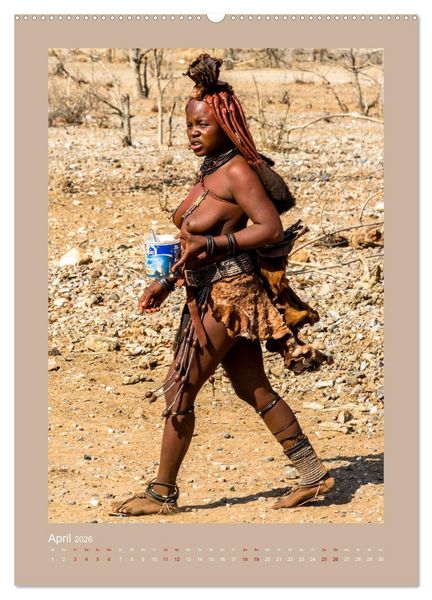 Produktbild: Besuch bei den Himbas - Namibia (hochwertiger Premium Wandkalender 2026 DIN A2 hoch), Kunstdruck in Hochglanz