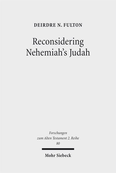Produktbild: Reconsidering Nehemiah's Judah