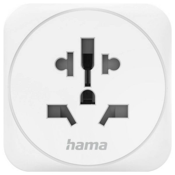 Produktbild: Hama 00223455 Reiseadapter Reiseadapter Typ E und F, 3-polig, universal, Welt nach Europa, Wei&szlig;