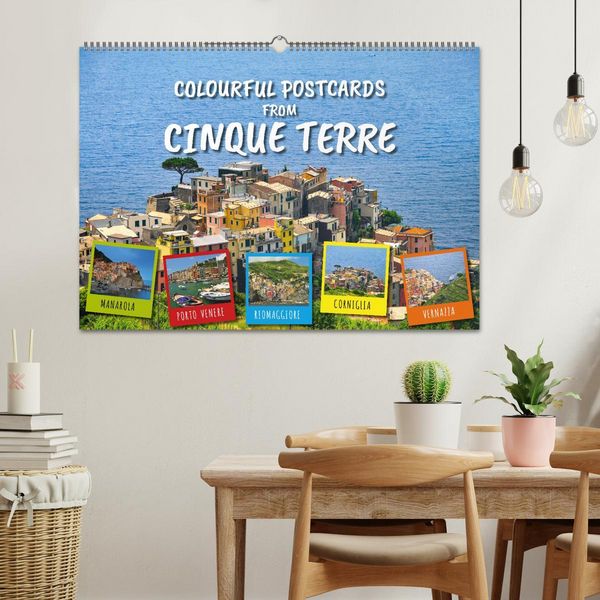 Produktbild: Colourful Postcards from Cinque Terre (Wall Calendar 2026 DIN A2 landscape), CALVENDO 12 Month Wall Calendar